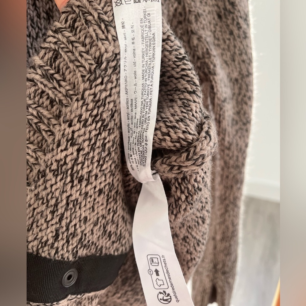 NWOT Zara Asymmetric Button Knit Sweater - Picture 12 of 16